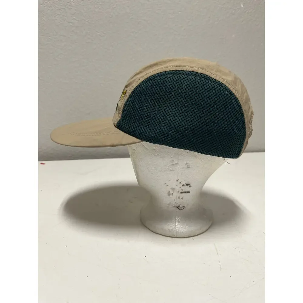 Sportfish Traveler Clothing Hat Cap Beige Panel Long Bill Embroidered Trout USA